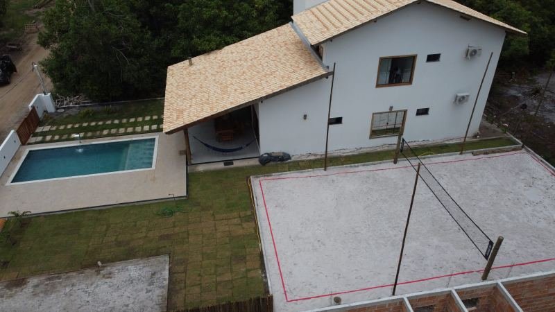 Quadra de areia para beach tennis e vôlei